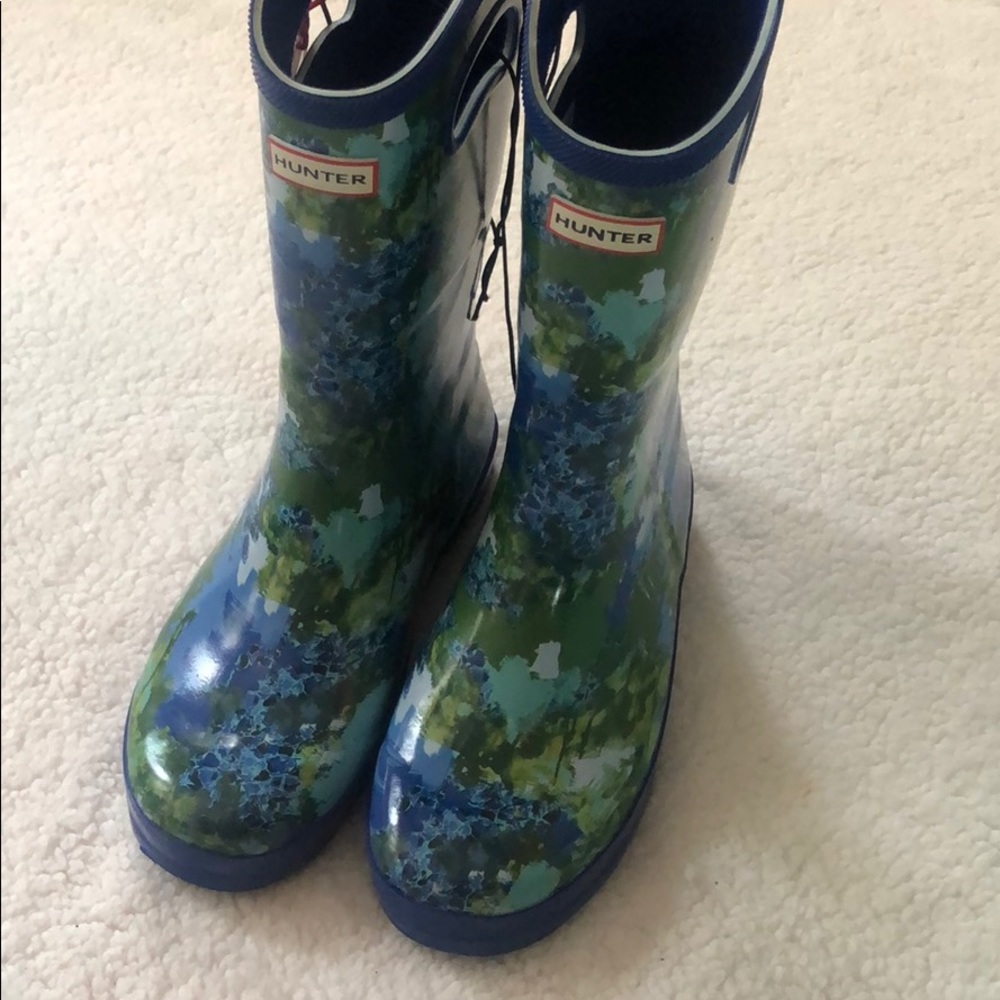 NWT Hunter Watercolor Rain Boots